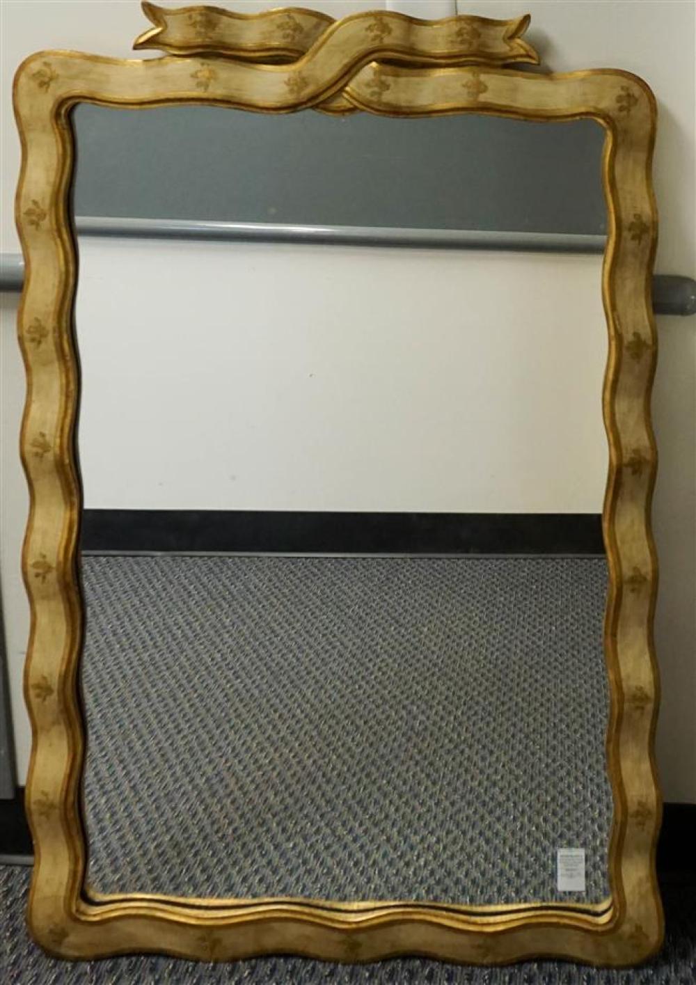 ITALIAN GILT WOOD 'RIBBON' MIRROR,