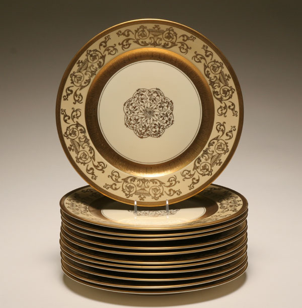 Twelve Rosenthal Pickard porcelain 5068b
