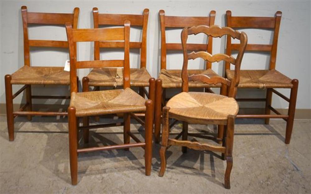 SET WITH FIVE EARLY AMERICAN STYLE