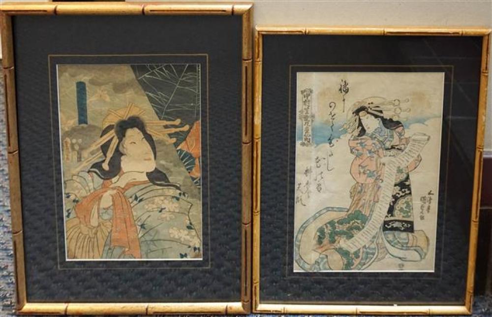 TWO JAPANESE WOODBLOCK PRINTS  32417a