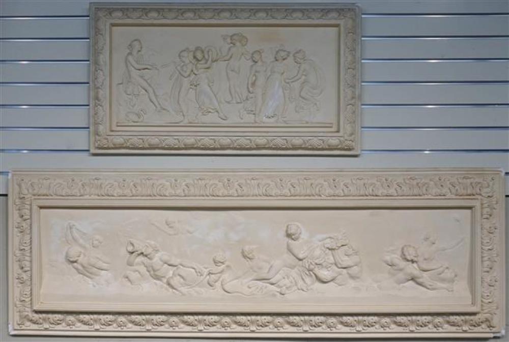 TWO NEOCLASSICAL STYLE CAST PLASTER