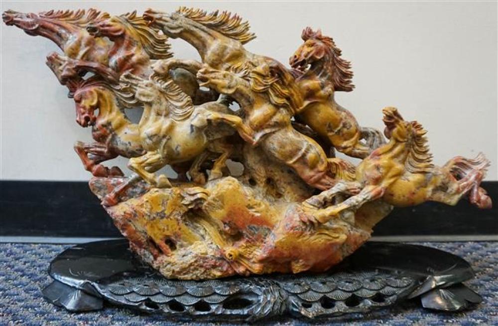 CHINESE CARVED SOAPSTONE SCULPTURE 3241b3