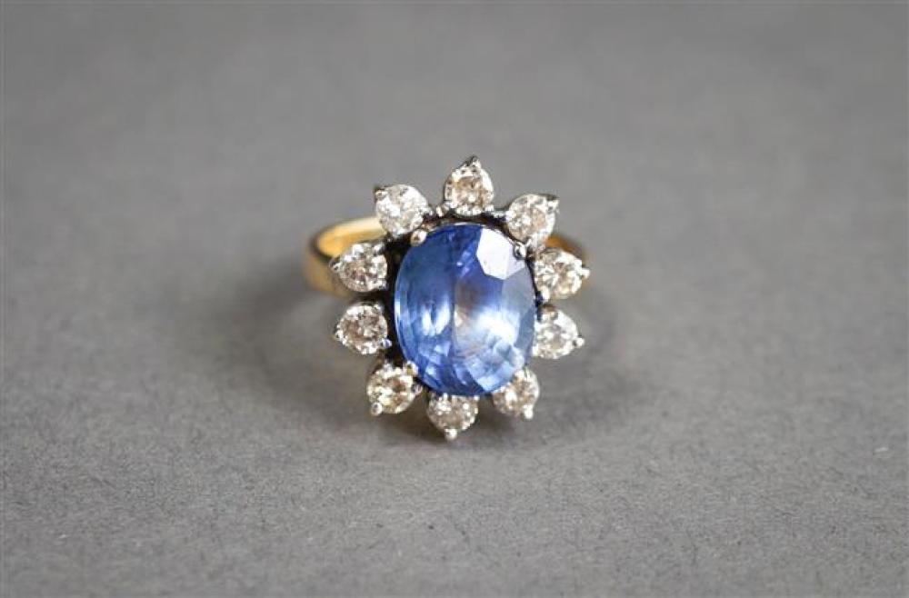 18 KARAT WHITE GOLD BLUE SAPPHIRE 3241d1