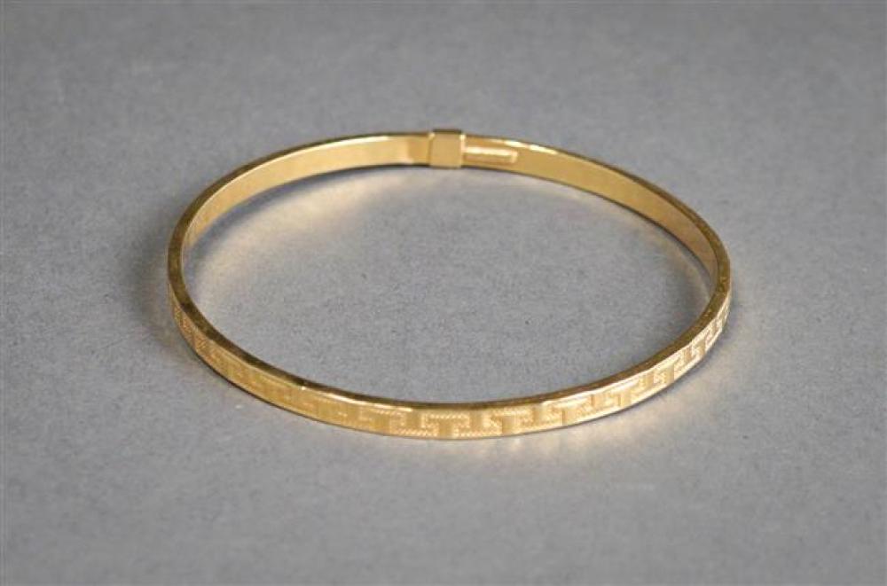 ITALIAN 14 KARAT YELLOW GOLD BANGLE 3241ca