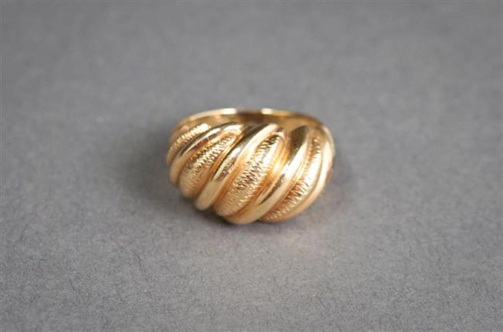 TESTED 14-KARAT YELLOW-GOLD RING,