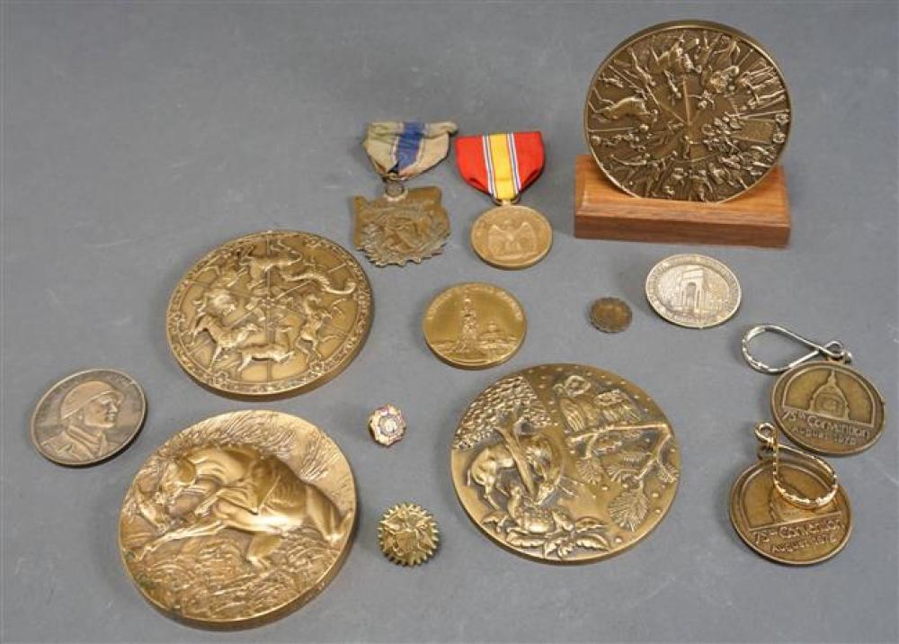 COLLECTION OF BRONZE MEDALLIONSCollection 3241ff