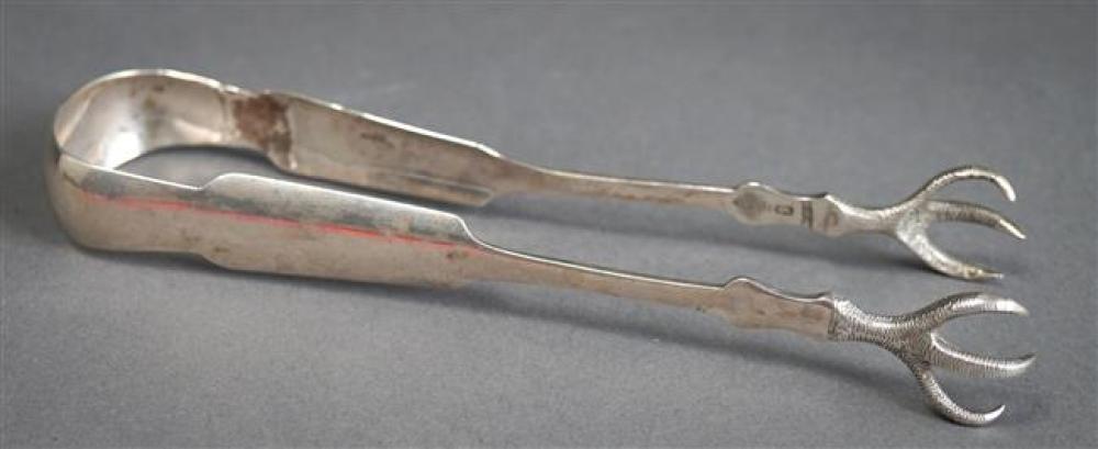 ENGLISH SILVER SUGAR TONGS, 1.5