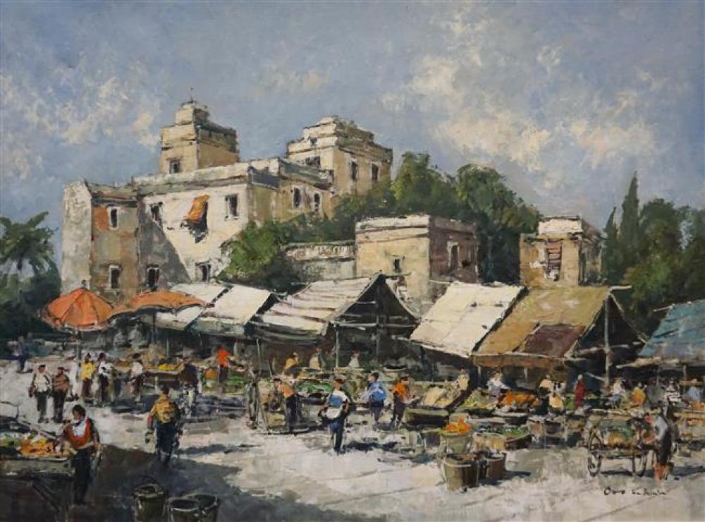 OTTO HELLMEIER, MARKET AUF SIZILIEN,