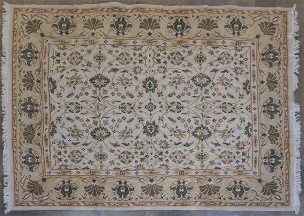 MACHINE-MADE TABRIZ PATTERN RUG,