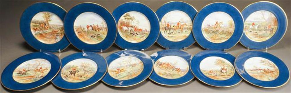 SET WITH 12 SPODE COPELANDS HUNTING  324281