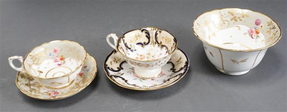 TWO PARTIAL SETS OF ENGLISH PORCELAIN