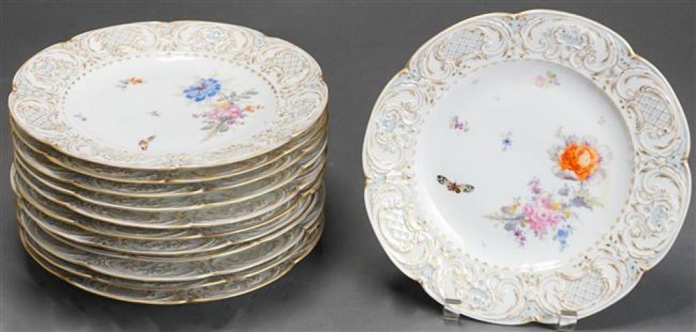 SET WITH 12 KPM BERLIN PORCELAIN