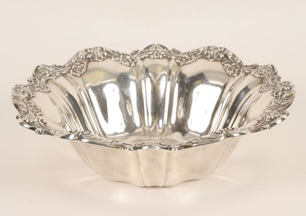 Gorham sterling silver bowl with applied
