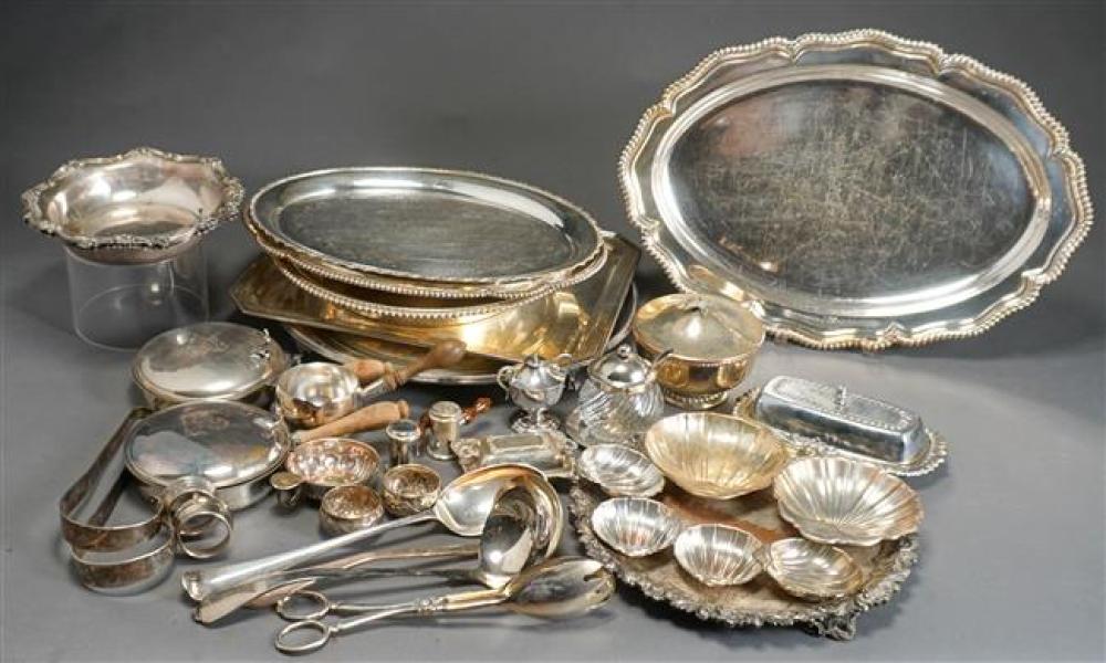 GROUP WITH MOSTLY ENGLISH SILVER 3242ef