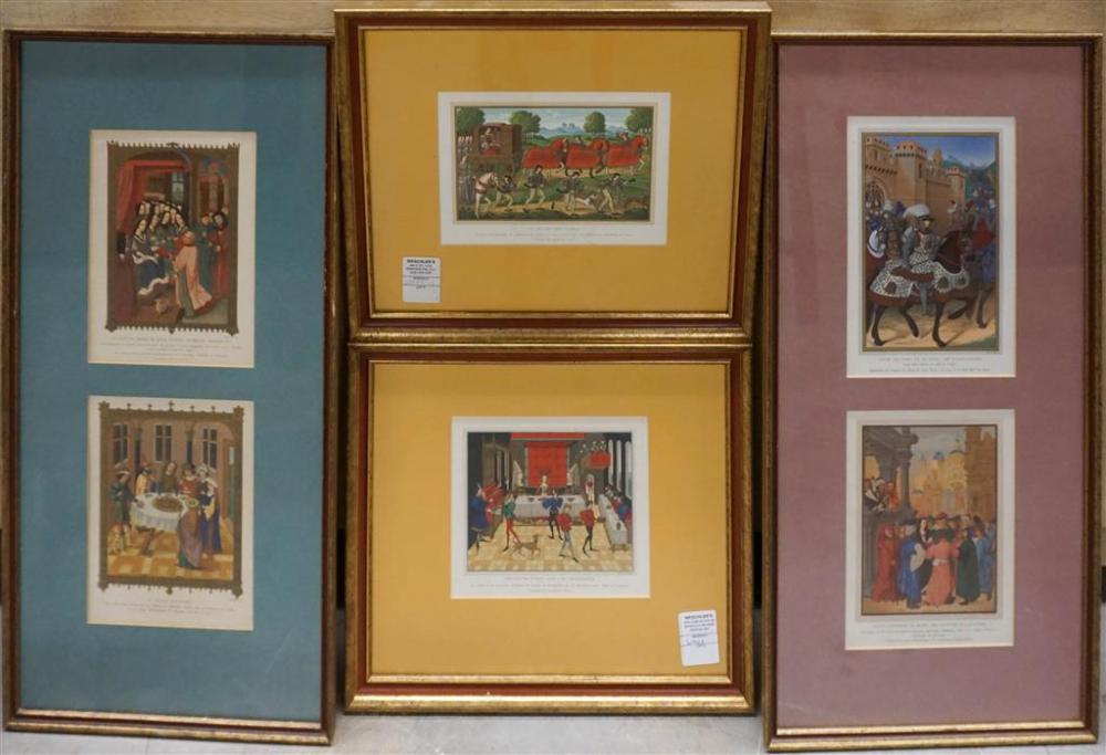 SIX FRENCH COLOR PRINTS FRAMED 326a48