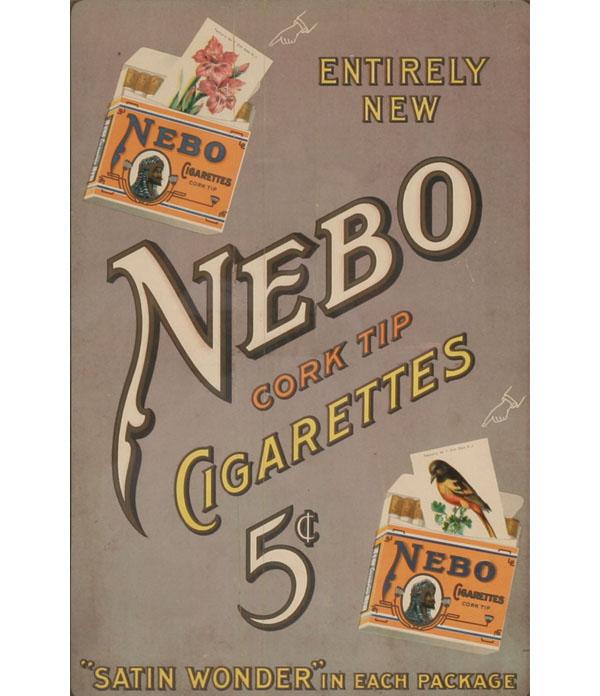 Nebo Cork Tip Cigarettes cardboard