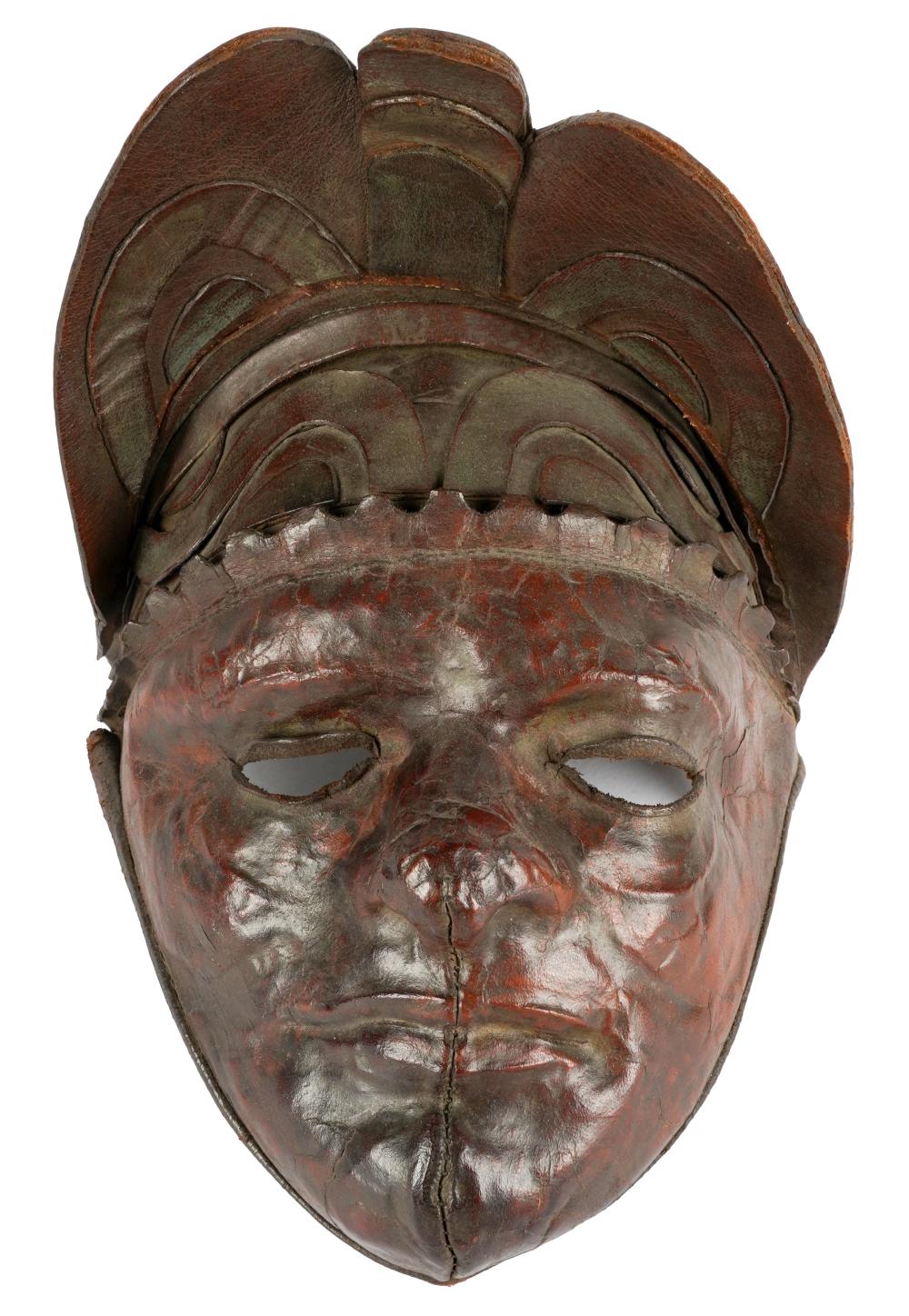 BRONZED & BURNISHED LEATHER FACE MASK