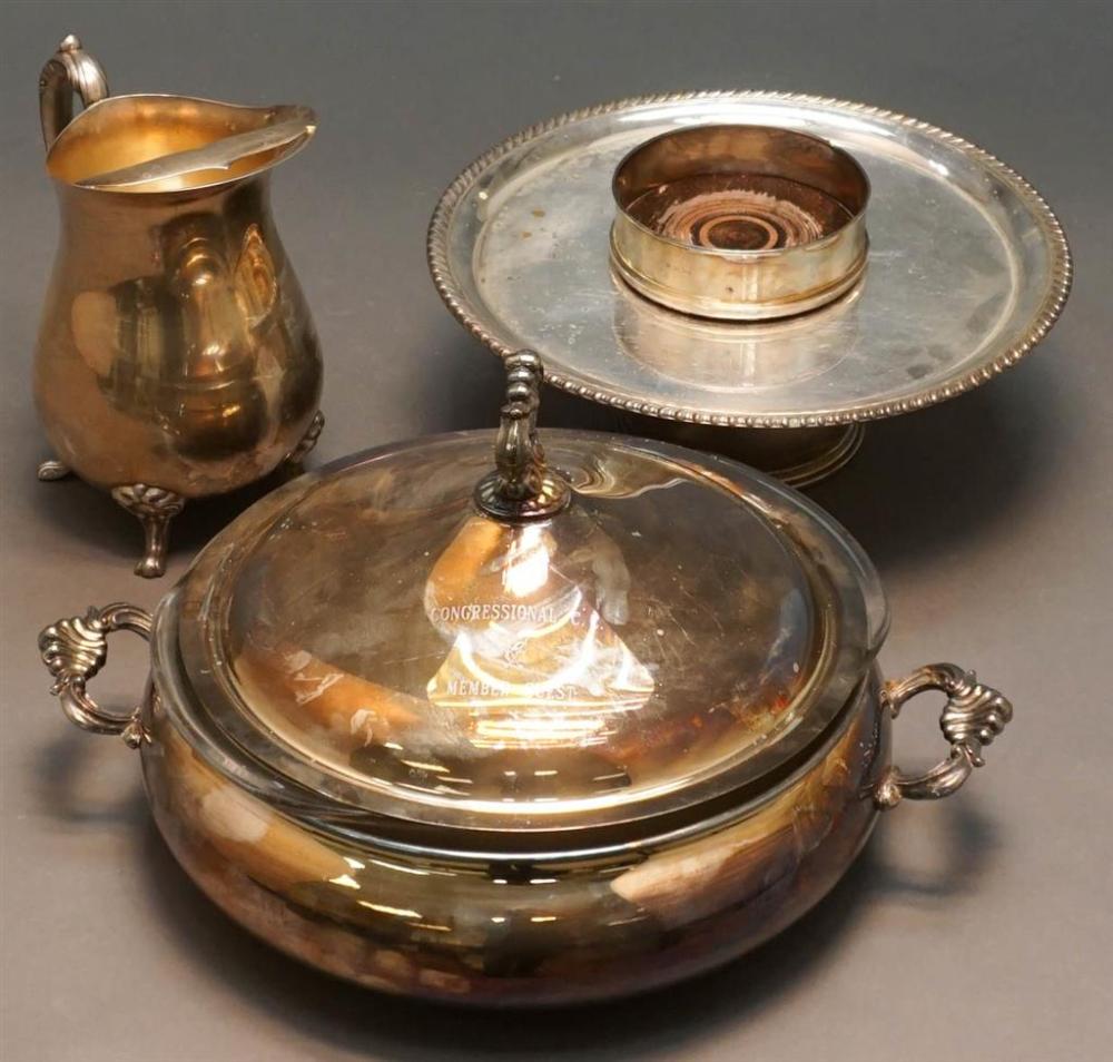 SMALL GROUP OF ASSORTED SILVERPLATE