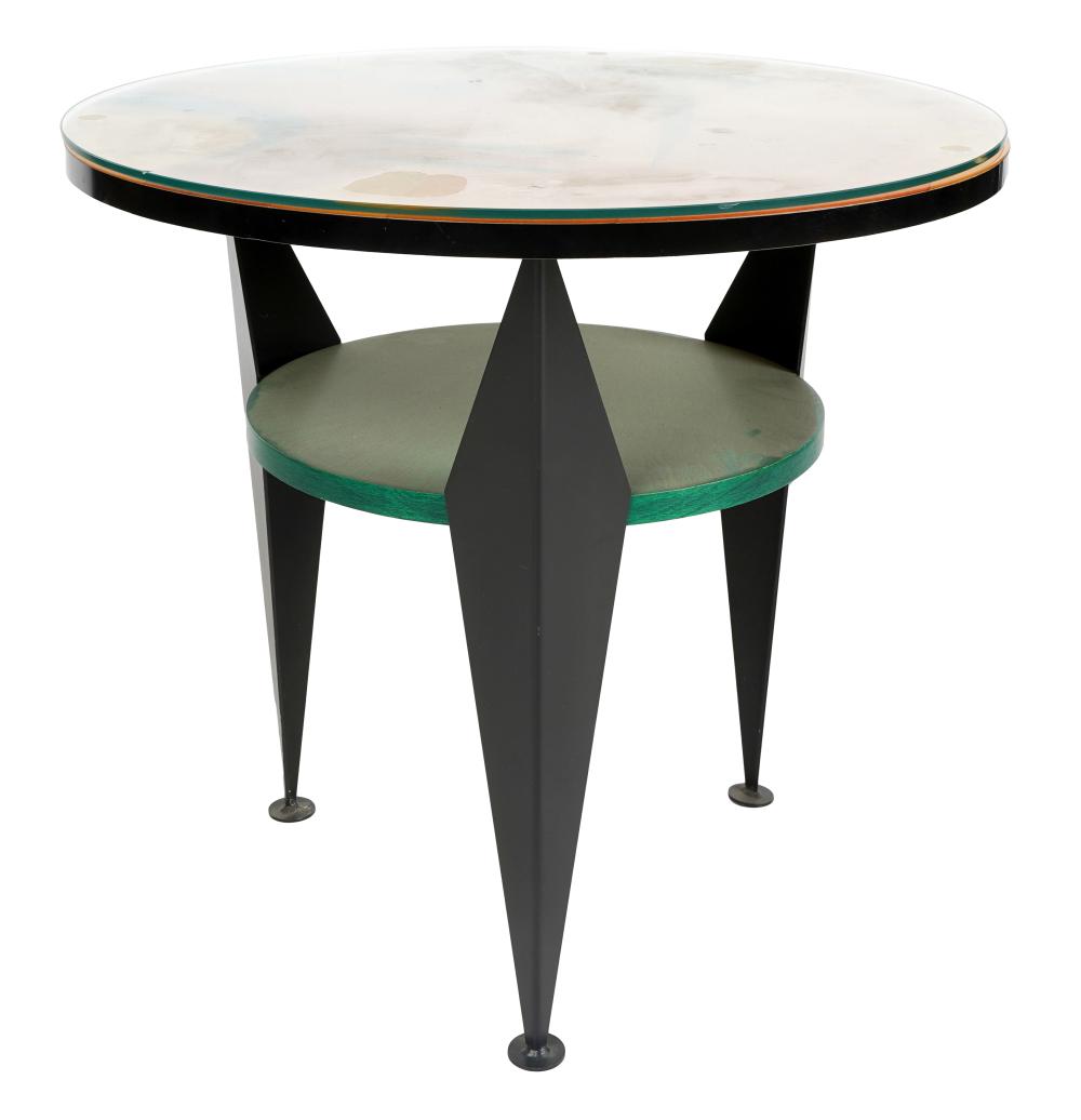 ROUND POST MODERN OCCASIONAL TABLEthe 326acc