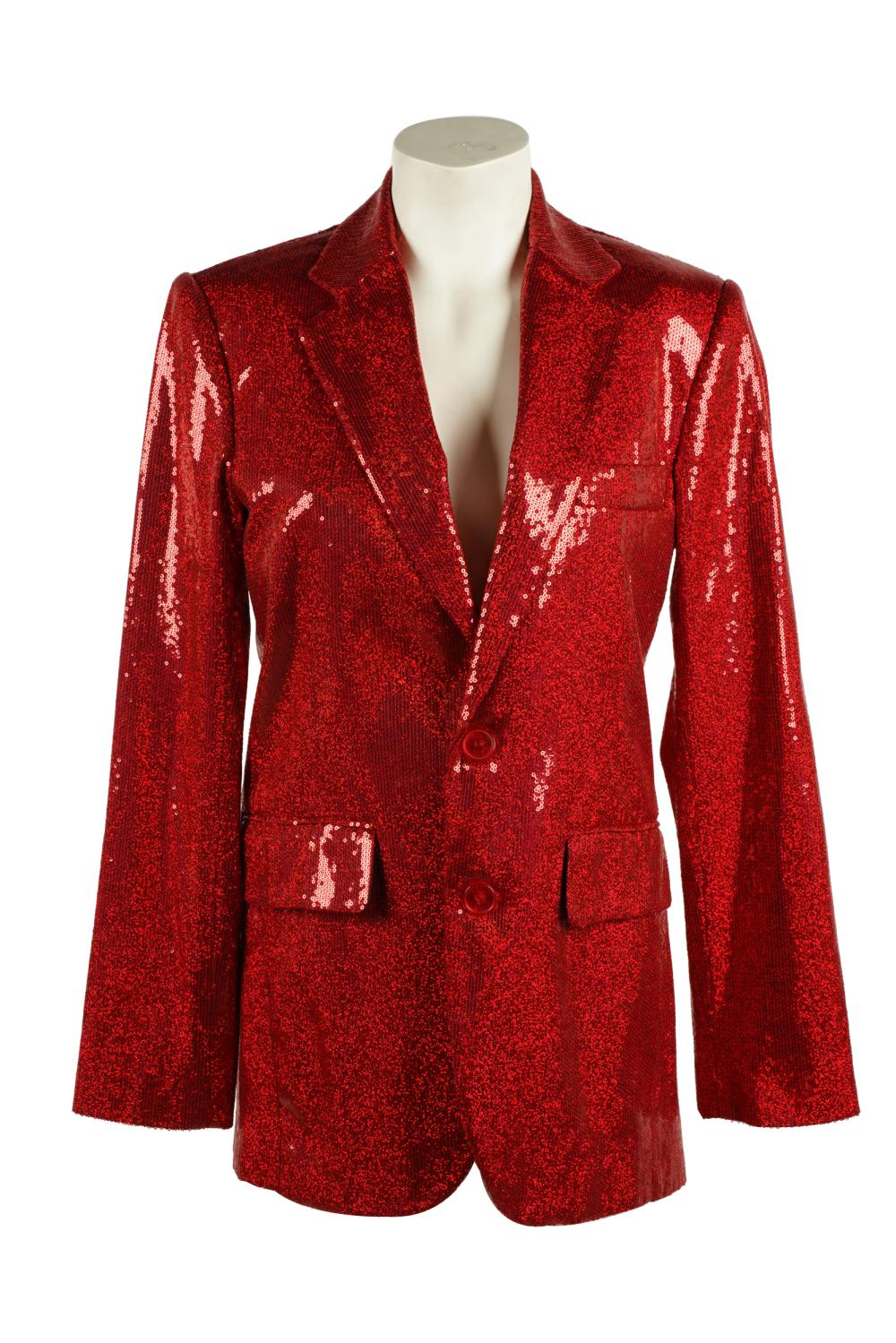 CAROL CHANNING RED SEQUIN BLAZERno 326b2a