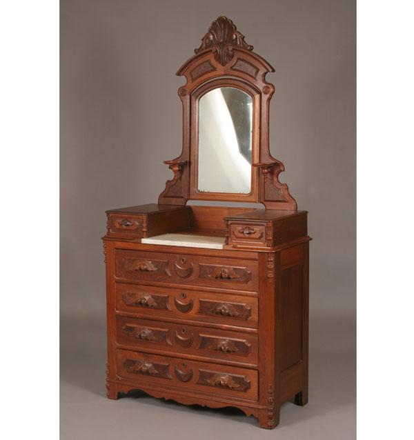 Victorian East Lake Style Dresser w/Mirror;