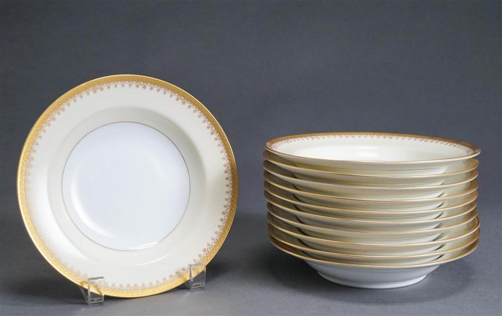 ELEVEN PICKARD GILT BORDER PORCELAIN