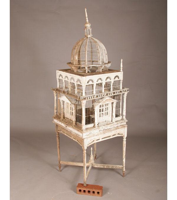 Ornate dome top Victorian birdcage 50aca
