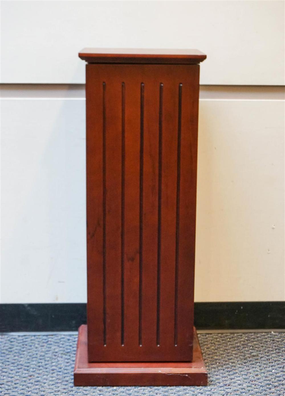 FRUITWOOD FINISH PEDESTAL, H: 38-3/4