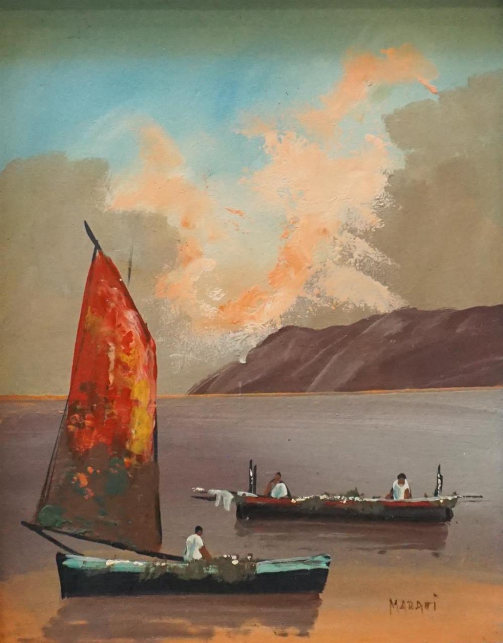 20TH CENTURY SCHOOL, FISHING BOATS