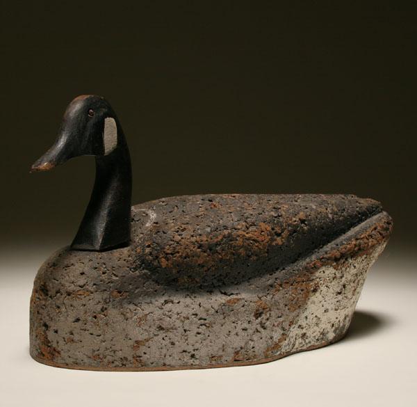 Large Canadian goose decoy painted 50ae2