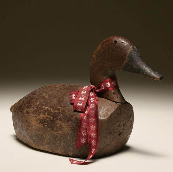 Duck decoy hand carved wooden 50ae3