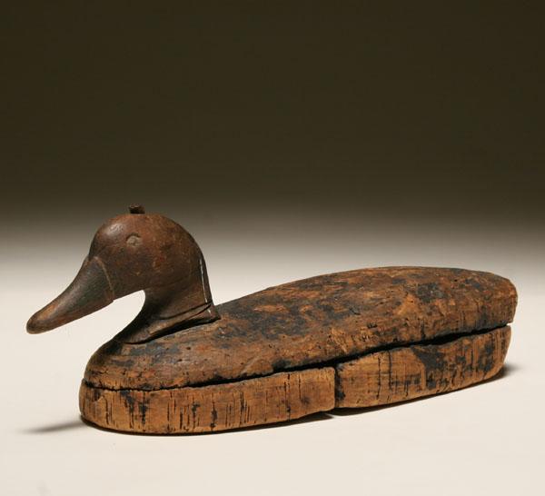 Duck decoy; Long Island black duck,