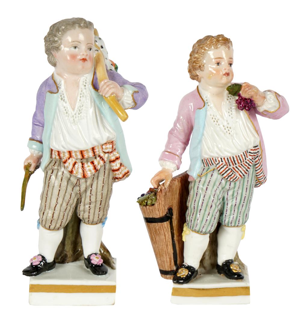 TWO MEISSEN PORCELAIN FIGURINESeach 326cf7