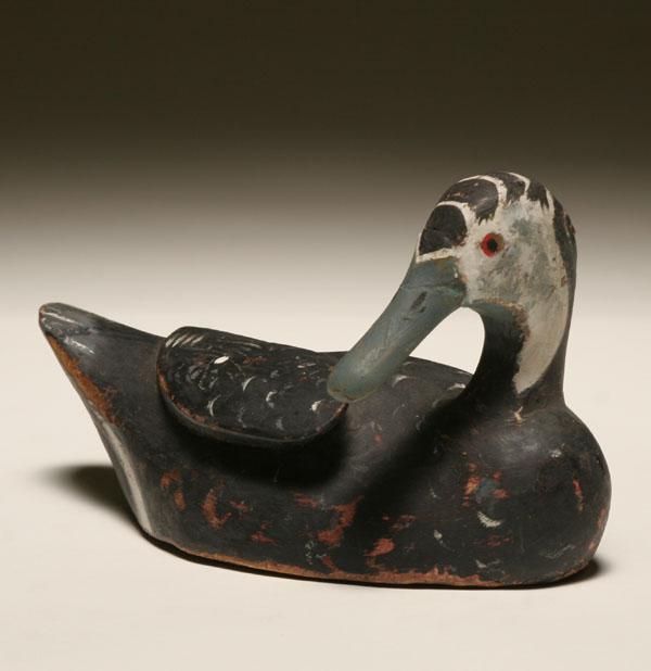 Wooden duck decoy; 1930's Southern