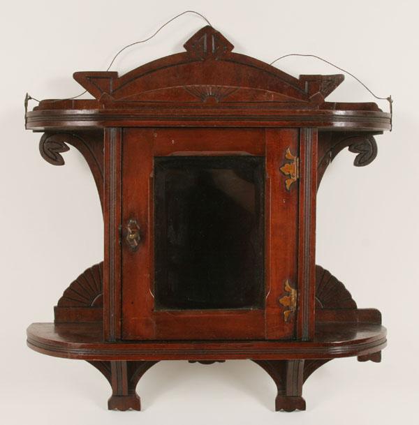 Small Victorian hanging cabinet;