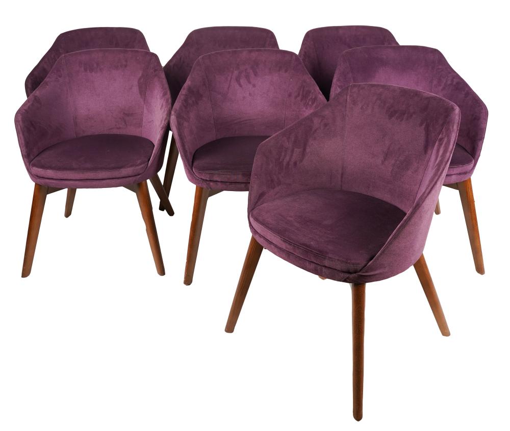 SEVEN PAUL BRAYTON DESIGN ARMCHAIRSpurple