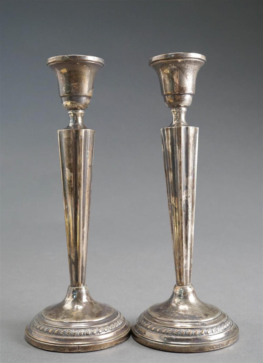 PAIR REGENCY STYLE WEIGHTED STERLING