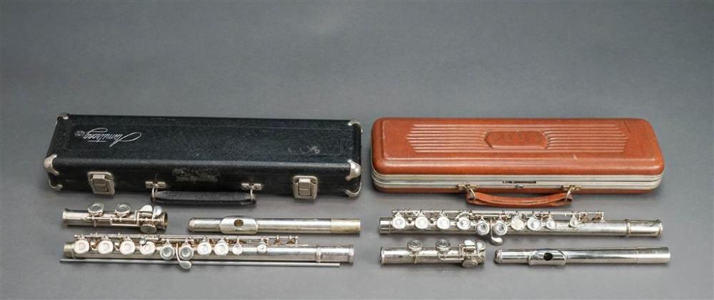 TWO FLUTES WITH CASESTwo Flutes