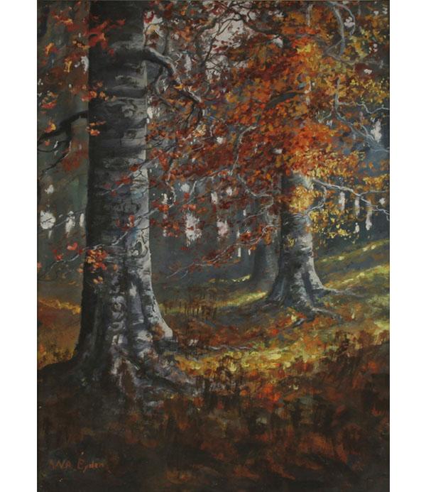 W. A. Eyden, fall landscape with