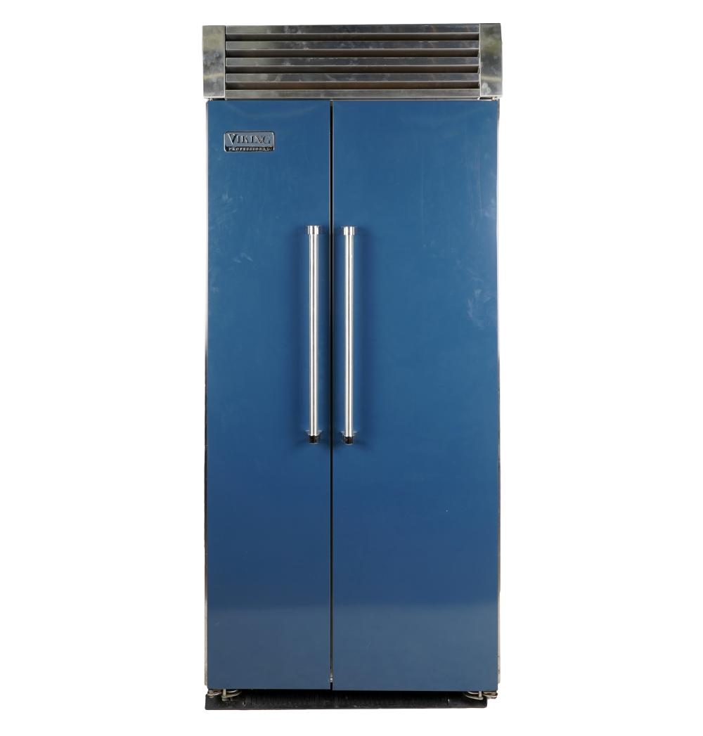 VIKING BLUE ENAMEL REFRIGERATORside 326e76