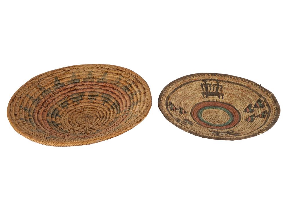 TWO NATIVE AMERICAN BASKETSthe 326e6f