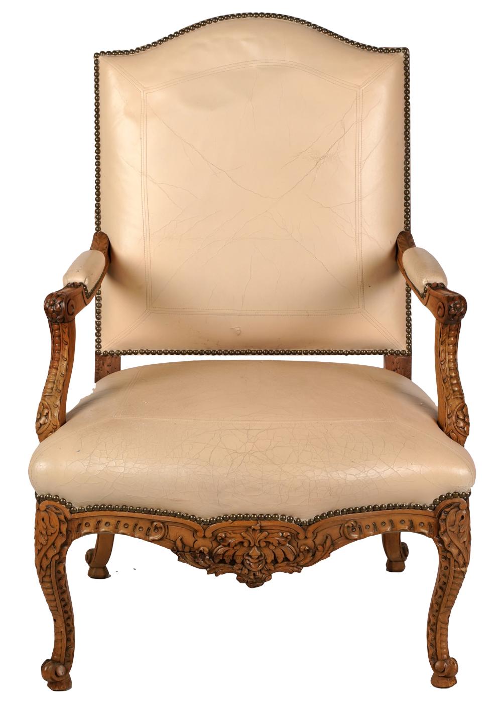 REGENCE STYLE FAUTEUILthe foliage carved 326e88