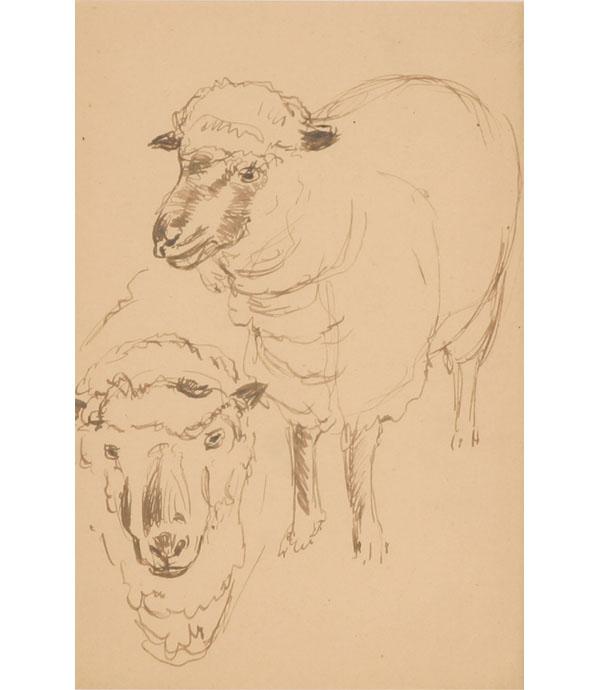 Otto Stark (American, 1859-1926), sheep