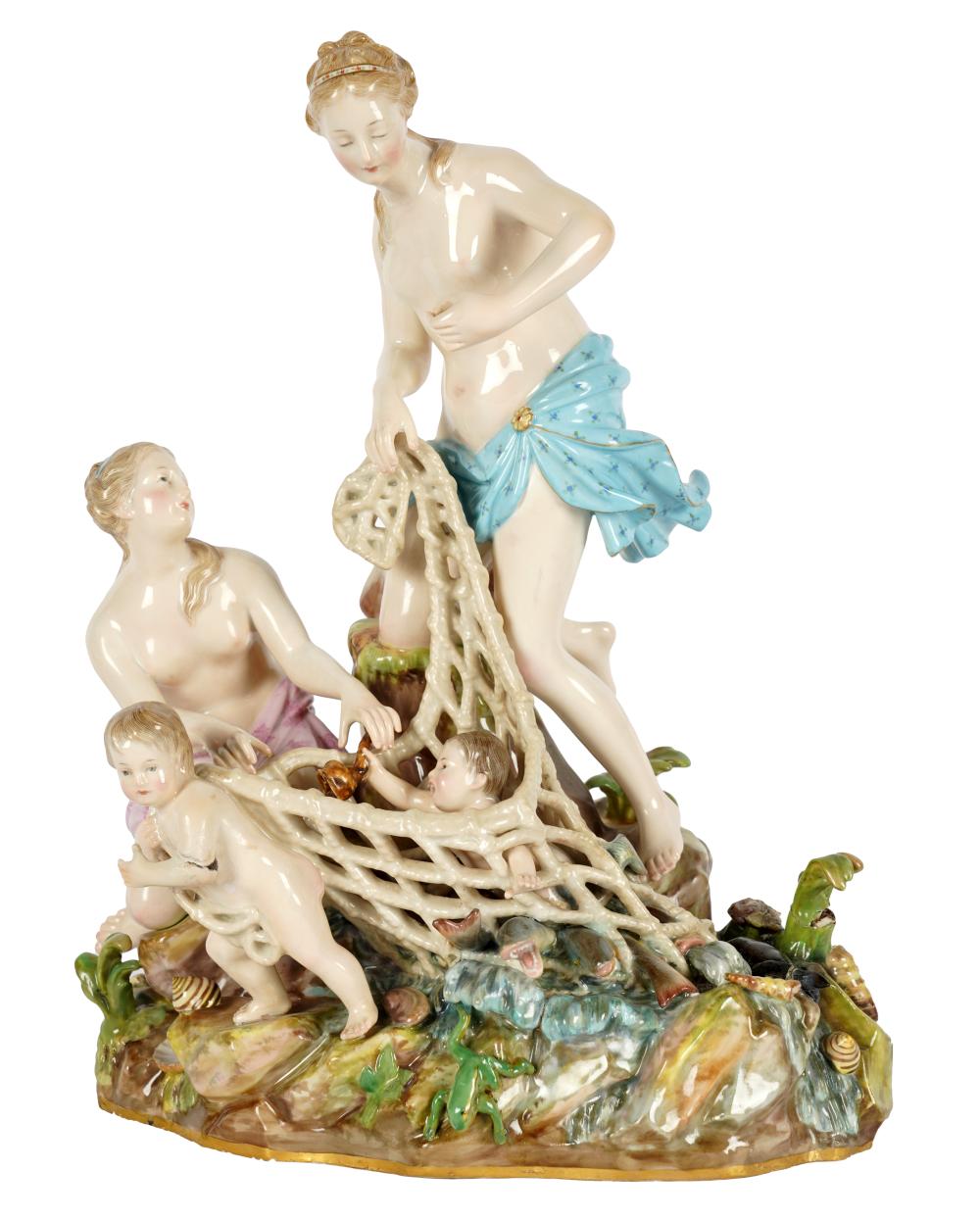 MEISSEN PORCELAIN FIGURAL GROUP