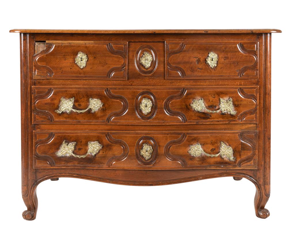 FRENCH PROVINCIAL WALNUT COMMODE19th 326f81