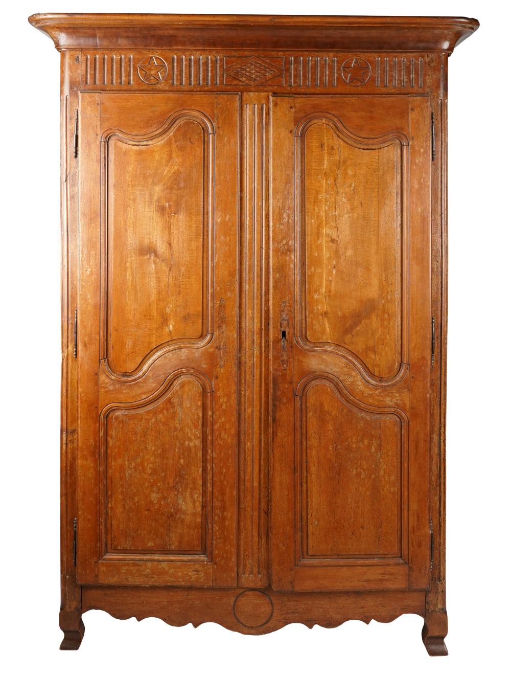 FRENCH PROVINCIAL WALNUT ARMOIREthe 326fb4