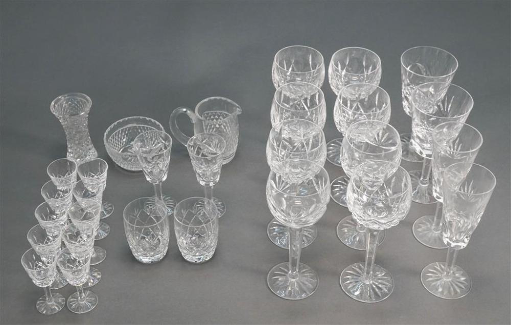 ASSEMBLED CUT CRYSTAL TABLE SERVICE,