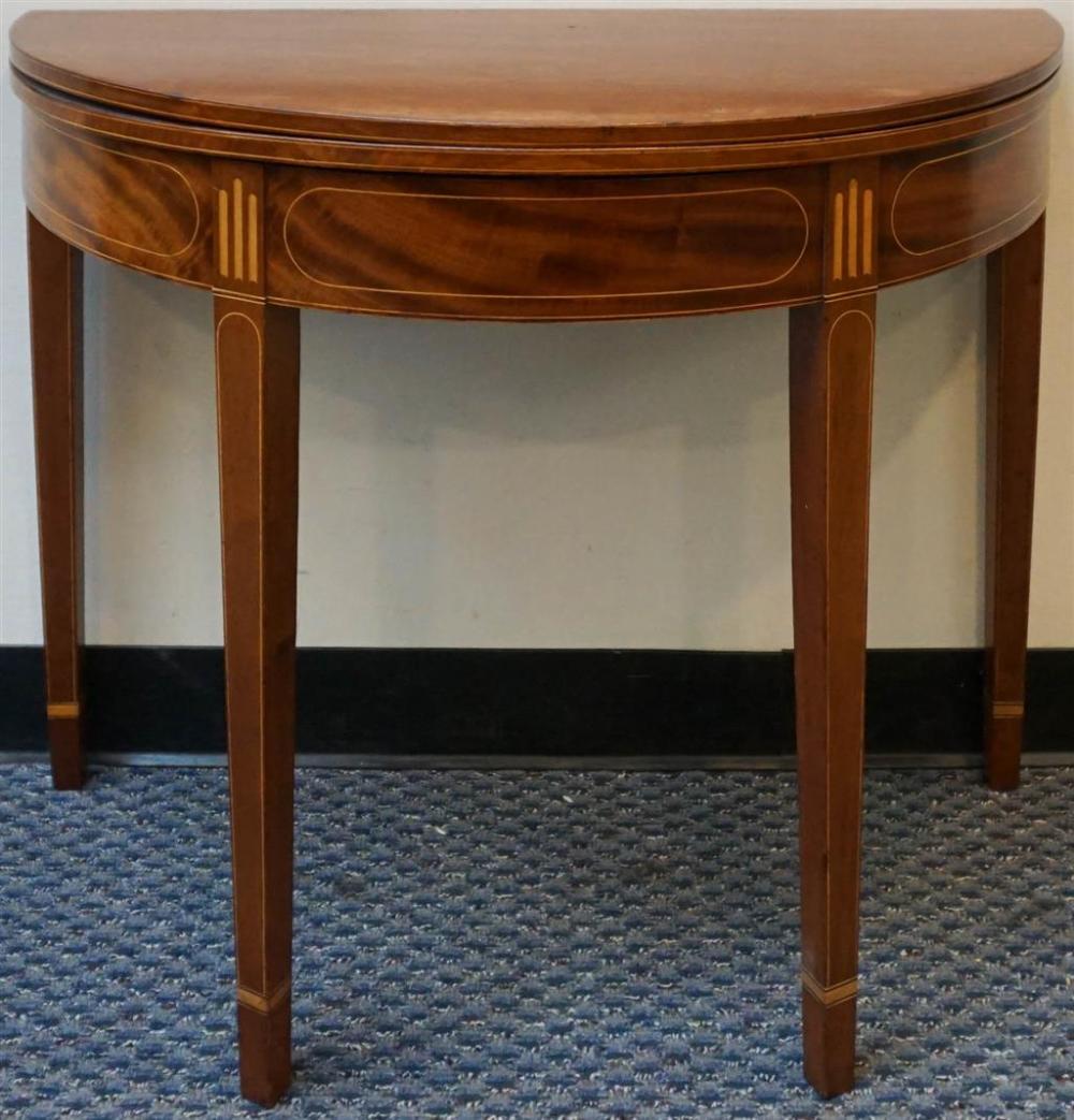 FEDERAL SATINWOOD INLAID MAHOGANY