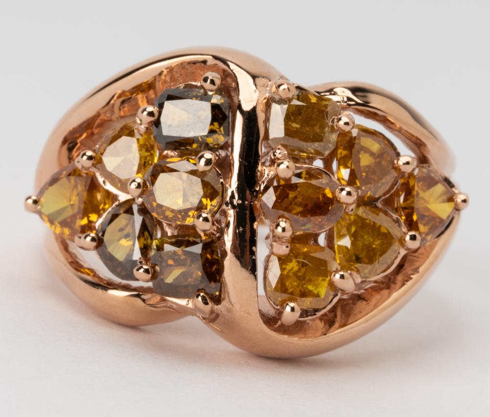 14 KARAT ROSE GOLD MULTI DIAMOND 32702a