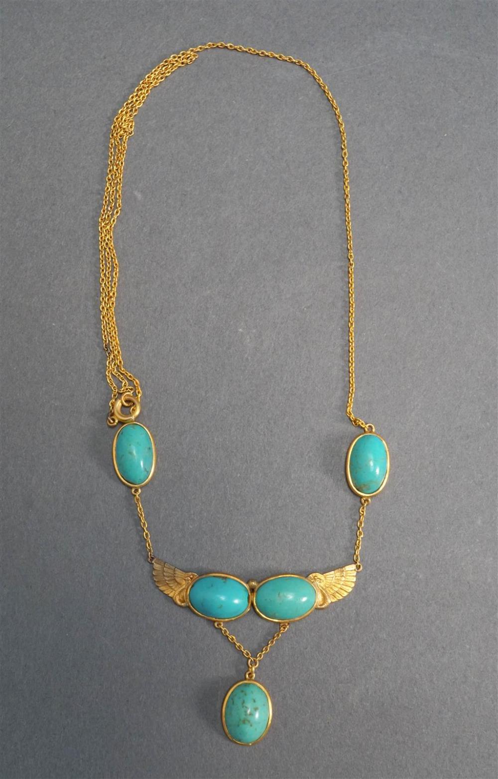 EGYPTIAN REVIVAL TESTED 18-KARAT